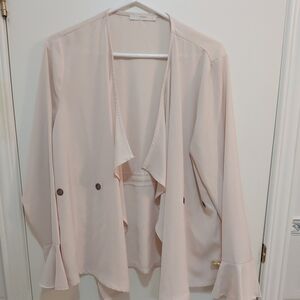 Luna beige classy cardigan, size large (L)